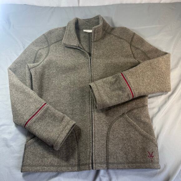 ibex women's full zip New Zealand Wool jacket size Large - Picture 1 of 6